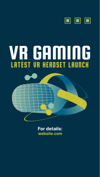 VR Gaming Headset Instagram Story Design