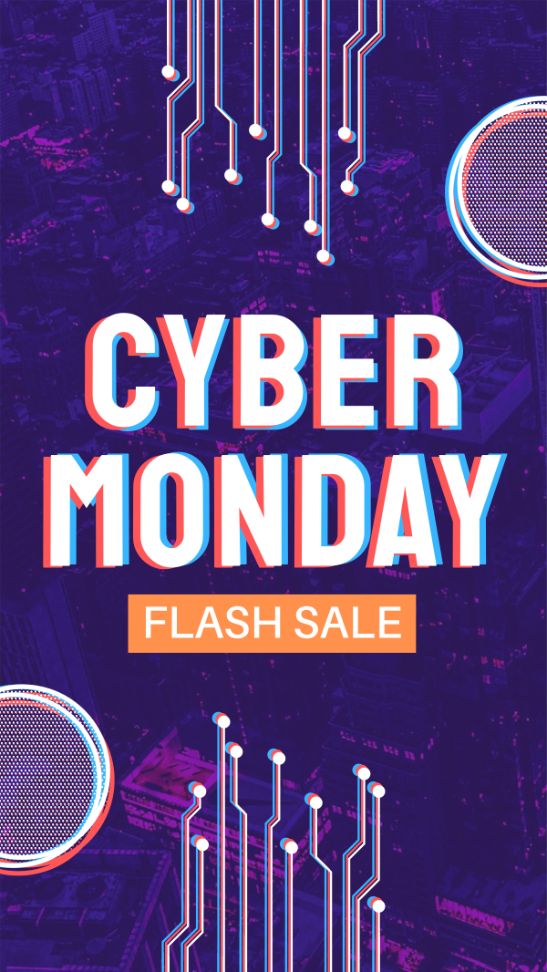 Cyber Monday Flash Sale Instagram Story Design Image Preview