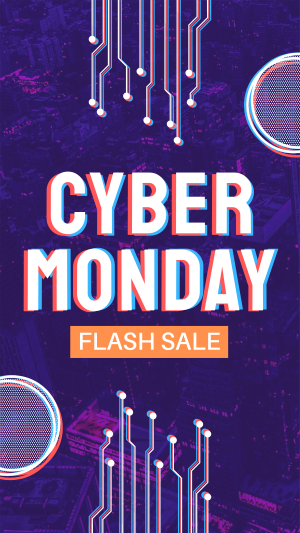 Cyber Monday Flash Sale Instagram story Image Preview