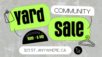 Community Yard Sale Thrift Facebook Event Cover Design