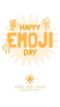 Happy Emoji Day Facebook Story Design