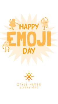 Happy Emoji Day Facebook story Image Preview