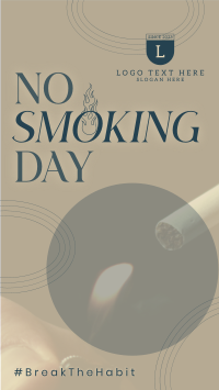 Modern No Smoking Day TikTok video Image Preview