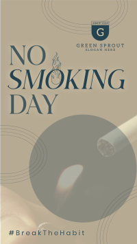 Modern No Smoking Day TikTok Video Image Preview