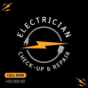 Professional Electrician Instagram post Image Preview