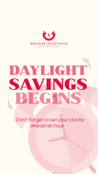 Playful Daylight Savings Instagram Reel Image Preview