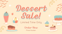 Discounted Desserts Facebook Event Cover Design