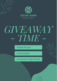Organic Leaves Giveaway Mechanics Flyer Image Preview