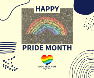 Happy Pride Month Facebook post
