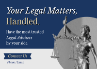 Legal Services Consultant Postcard Image Preview