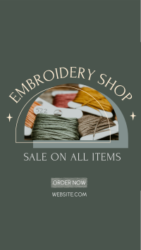 Embroidery Materials Facebook story Image Preview