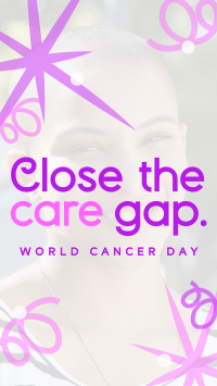 Swirls and Dots World Cancer Day YouTube Short Design