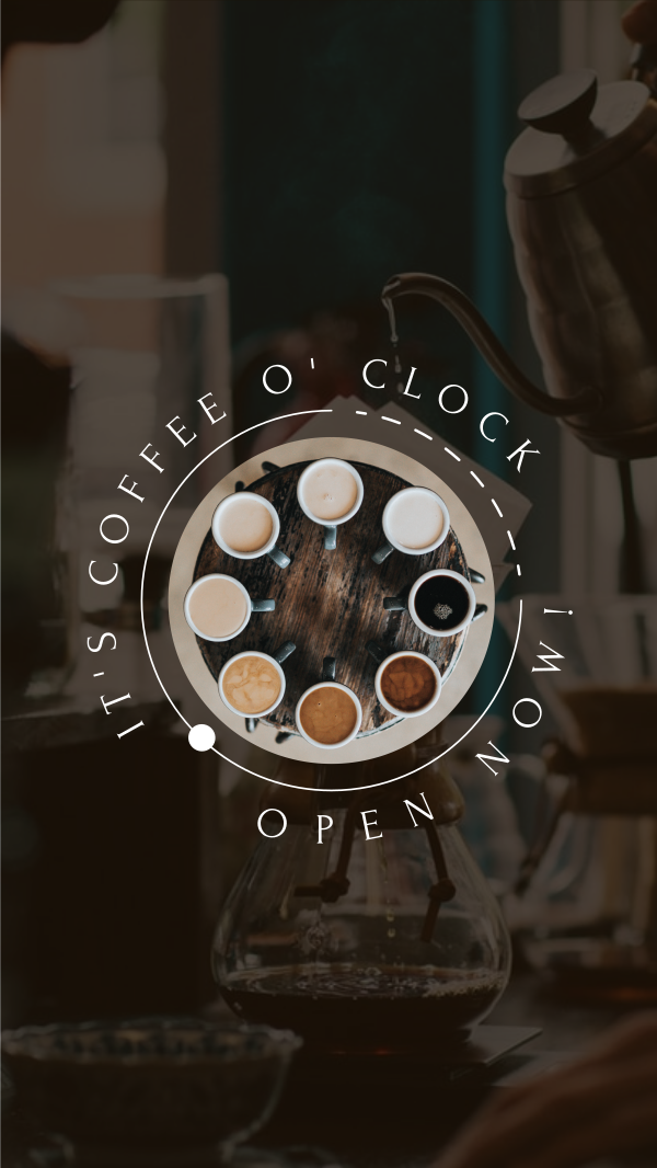 Coffee O Clock Instagram Story Design Image Preview