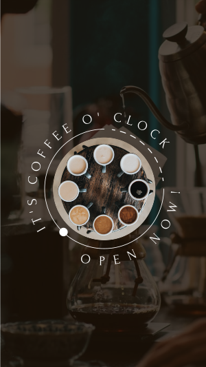 Coffee O Clock Instagram story