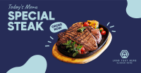 Todays Menu Steak Facebook Ad Design