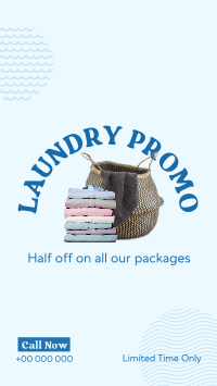 Laundry Delivery Promo Instagram reel Image Preview