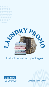 Laundry Delivery Promo Instagram Reel Image Preview