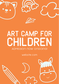 Art Camp for Kids Flyer Design