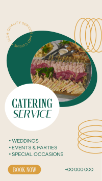 Classy Catering Service YouTube short Image Preview