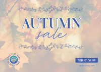 Special Autumn Sale  Postcard Design