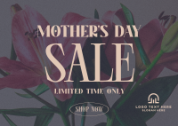 Sale Mother's Day Flowers  Postcard Design