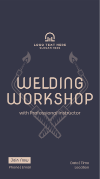 Welding Tools Workshop Facebook Story Design
