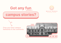 Student Campus Stories Postcard Image Preview