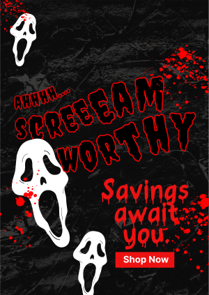 Scream Worthy Discount Poster Image Preview