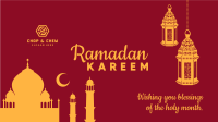Ramadan Kareem Greetings Zoom Background Image Preview
