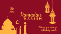 Ramadan Kareem Greetings Zoom Background Image Preview