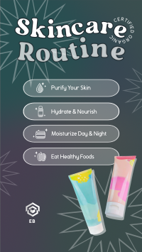 Y2K Skincare Routine Instagram Reel Design