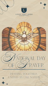 Elegant Day of Prayer Instagram reel Image Preview