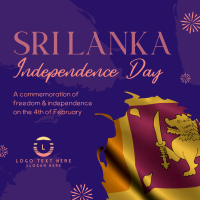 Sri Lankan Flag Instagram post Image Preview