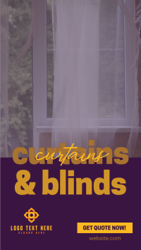 Curtains & Blinds Business Facebook Story Design