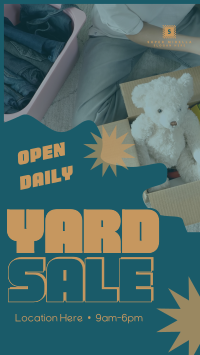 Quirky Yard Sale Facebook Story Image Preview