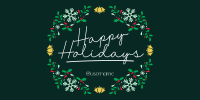 Holiday Wreath Twitter post Image Preview
