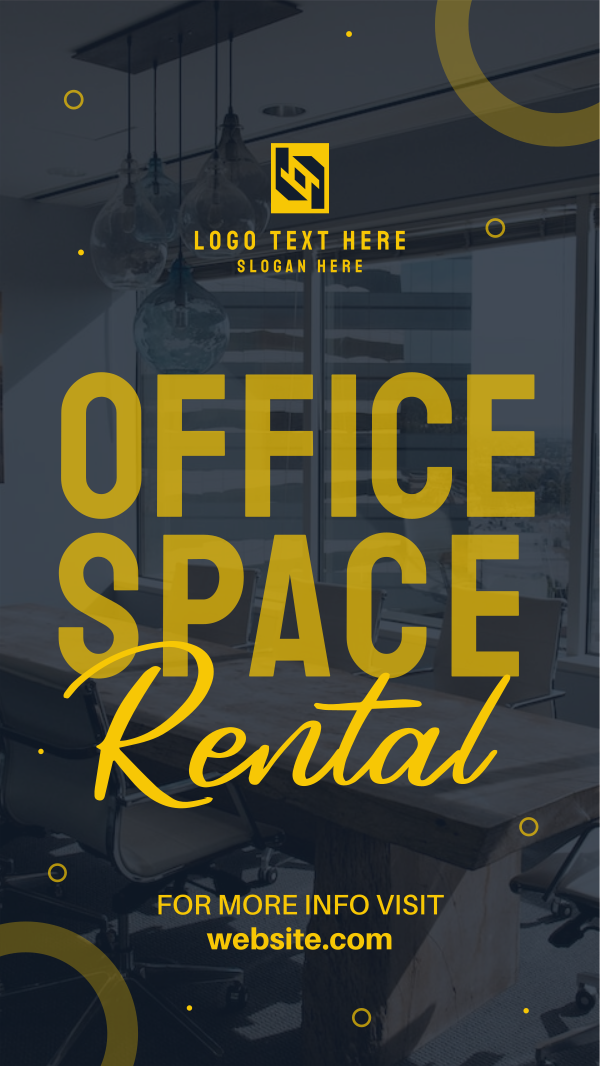 Office Space Rental Instagram Story Design