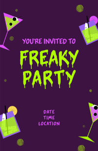 Freaky Party Invitation Image Preview
