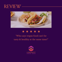 Review Vegan Food Instagram post Image Preview