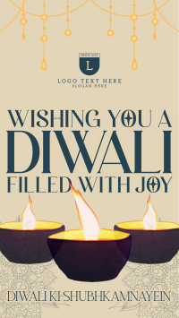 Traditional Diwali Greeting TikTok Video Preview