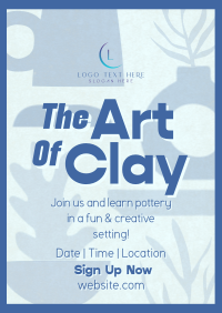 Clay Art Workshop Poster Preview