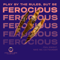 Be Ferocious T-shirt Image Preview