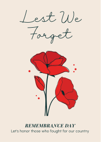 Lest We Forget Flyer Image Preview