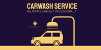 Professional Carwash Twitter Post Design