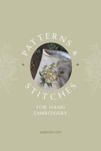 Embroidery Workshop Pinterest Pin Image Preview