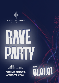 Rave Party Vibes Poster Design