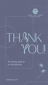 Elegant Thank you TikTok Video Design