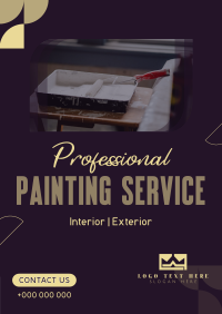 Professional Painting Service Poster Design