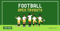 Try Outs are Open Facebook Ad Image Preview