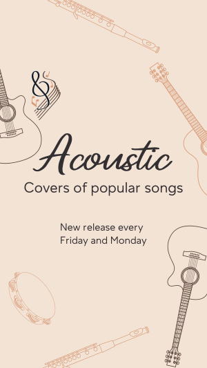 Acoustic Music Covers Facebook story Image Preview